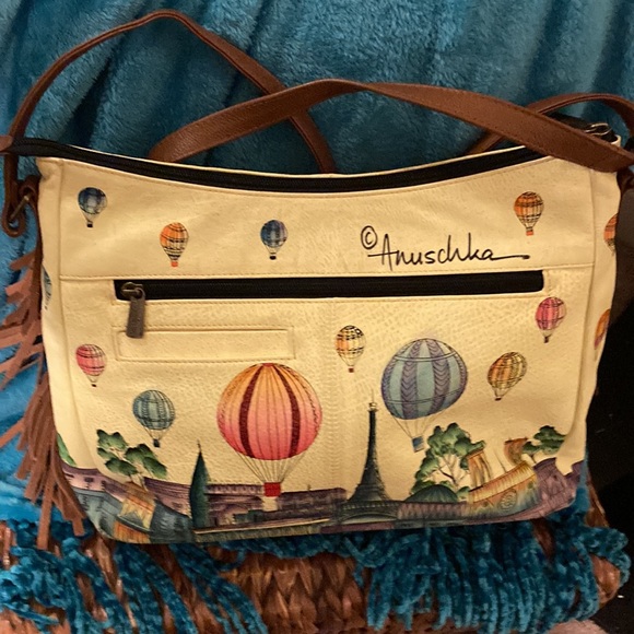 Anuschka hand painted leather Boho Purse - Picture 5 of 14